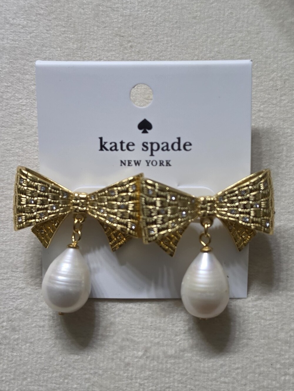 Kate Spade Wrapped in a Bow Drop Earrings